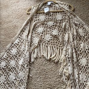 Say What Knitted Vest/Wrap